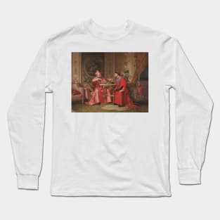 Cardinals' Friendly Chat by Jehan Georges Vibert Long Sleeve T-Shirt